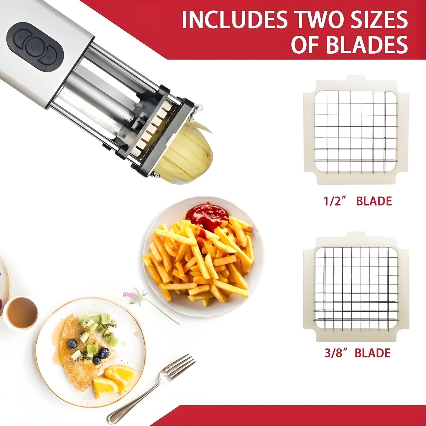 Electric French Fry Cutter - Effortless Slicing - Chopeas